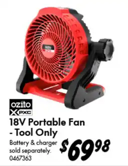 Bunnings Ozito 18V Portable Fan offer