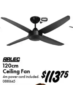 Bunnings Arlec 120cm Ceiling Fan offer