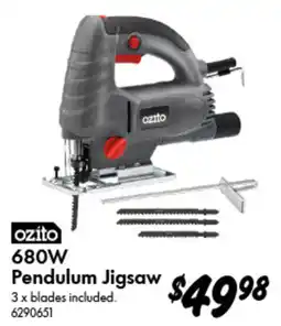 Bunnings Ozito 680W Pendulum Jigsaw offer