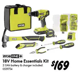 Bunnings RYOBI ONE+ 18V Home Essentials Kit offer
