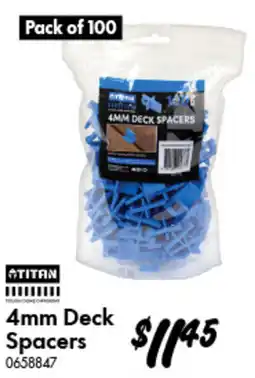 Bunnings Titan 4mm Deck Spacers offer