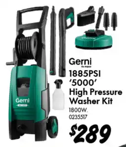 Bunnings Gerni High Pressure Washer Kit offer