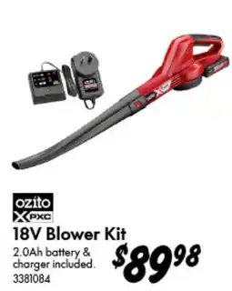Bunnings ozito X-PXC 18V Blower Kit offer