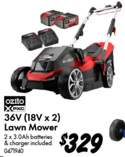 Bunnings ozito X PXC 36V (18V x 2) Lawn Mower offer