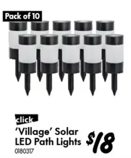 Bunnings click 'Village' Solar LED Path Lights offer