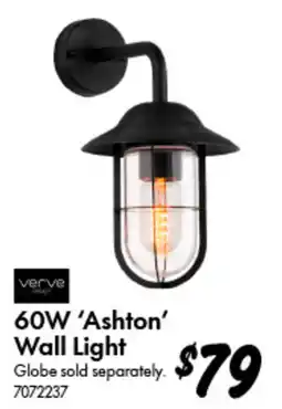 Bunnings verve design 60W 'Ashton' Wall Light offer