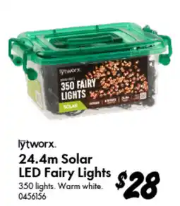 Bunnings lytworx. 24.4m Solar LED Fairy Lights offer