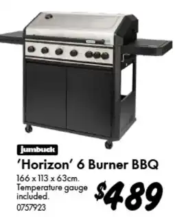 Bunnings Jumbuck 'Horizon' 6 Burner BBQ offer