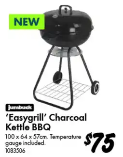 Bunnings jumbuck 'Easygrill' Charcoal Kettle BBQ offer