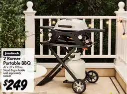 Bunnings jumbuck 2 Burner Portable BBQ offer