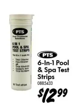 Bunnings PTS 6-In-1 Pool & Spa Test Strips offer
