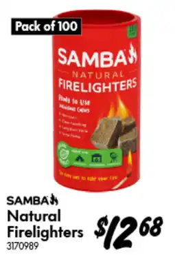 Bunnings Samba Natural Firelighters offer