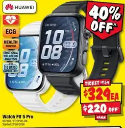 JB Hi-Fi Huawei Watch Fit 5 Pro offer
