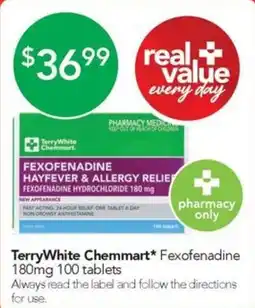 Terry White TerryWhite Chemmart* Fexofenadine offer
