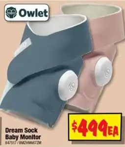JB Hi-Fi Owlet Dream Sock Baby Monitor offer