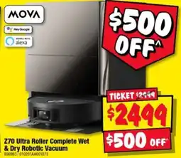 JB Hi-Fi Mova Z70 Ultra Roller Complete Wet & Dry Robotic Vacuum offer
