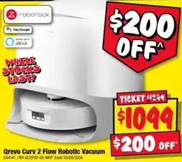 JB Hi-Fi Qrevo Curv 2 Flow Robotic Vacuum offer