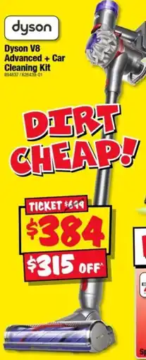 JB Hi-Fi Dyson V8 Advanced + Car Cleaning Kit offer