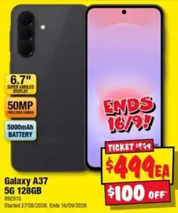 JB Hi-Fi Galaxy A37 5G 128GB offer