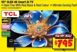 JB Hi-Fi TCL 55" OLED 4K Smart AI TV offer