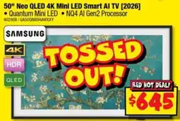 JB Hi-Fi Samsung 50" Neo QLED 4K Mini LED Smart AI TV offer