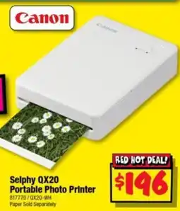 JB Hi-Fi Canon Selphy QX20 Portable Photo Printer offer