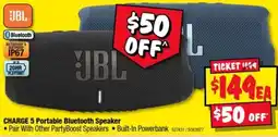 JB Hi-Fi JBL CHARGE 5 Portable Bluetooth Speaker offer
