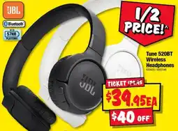 JB Hi-Fi JBL Tune 520BT Wireless Headphones offer
