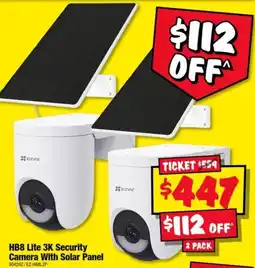 JB Hi-Fi EZVIZ HB8 Lite 3K Security Camera With Solar Panel offer