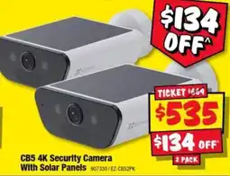 JB Hi-Fi CB5 4K Security Camera With Solar Panels offer