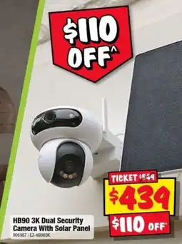JB Hi-Fi HB90 3K Dual Security Camera With Solar Panel offer