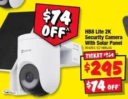 JB Hi-Fi EZVIZ HB8 Lite 2K Security Camera With Solar Panel offer