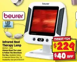 JB Hi-Fi beurer Infrared Heat Therapy Lamp offer