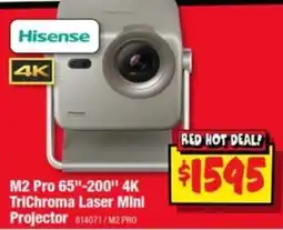 JB Hi-Fi Hisense M2 Pro 65"-200" 4K TriChroma Laser Mini Projector offer