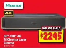 JB Hi-Fi Hisense 80"-150" 4K TriChroma Laser Cinema offer