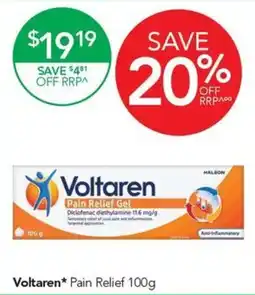 Terry White Voltaren Pain Relief Gel offer