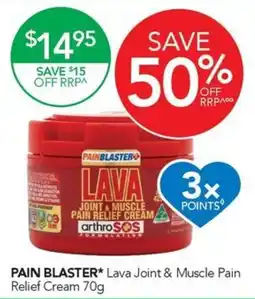 Terry White Pain Blaster Lava Joint & Muscle Pain Relief Cream offer