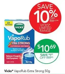 Terry White Vicks VapoRub Extra Strong offer