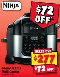 JB Hi-Fi Ninja 10-In-1 6 Litre Multi Cooker offer
