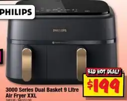 JB Hi-Fi Philips 3000 Series Dual Basket Air Fryer XXL offer