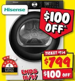 JB Hi-Fi Hisense Washing Machine offer