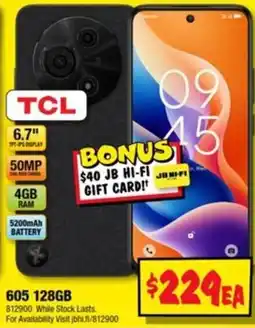 JB Hi-Fi TCL 605 128GB offer
