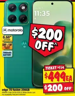 JB Hi-Fi motorola edge 70 fusion 256GB offer