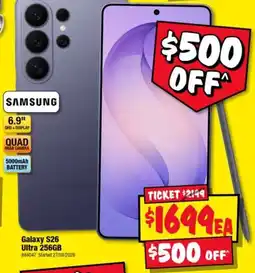 JB Hi-Fi Samsung Galaxy S26 Ultra 256GB offer