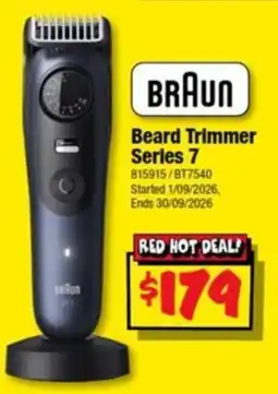 JB Hi-Fi Braun Beard Trimmer Series 7 offer