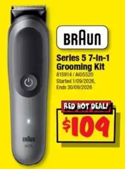 JB Hi-Fi Braun Series 5 7-In-1 Grooming Kit offer