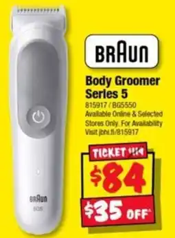 JB Hi-Fi Braun Body Groomer Series 5 offer