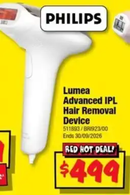 JB Hi-Fi Philips Lumea Advanced IPL Hair Removal Device offer