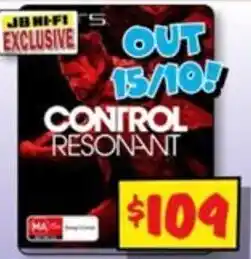 JB Hi-Fi Control Resonant offer