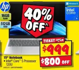 JB Hi-Fi hp 15" Notebook offer
